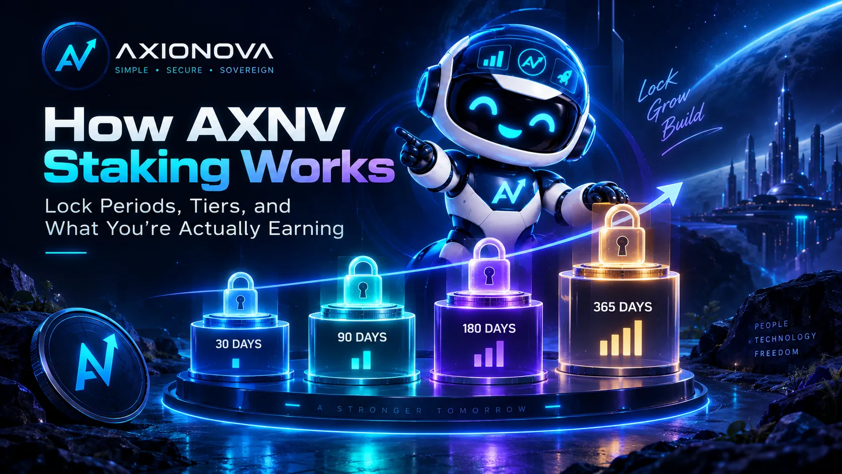 How AXNV Staking Works: Lock Periods, Tiers, and What You're Actually Earning
